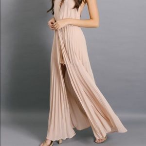Nude maxi romper
